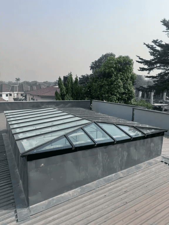 Glass skylight